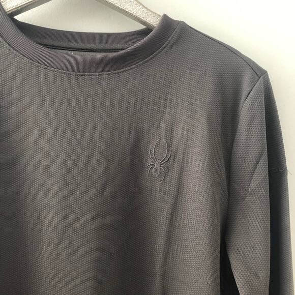 Spyder Gray Long Sleeve Thermal Tee Shirt NEW - Picture 3 of 6